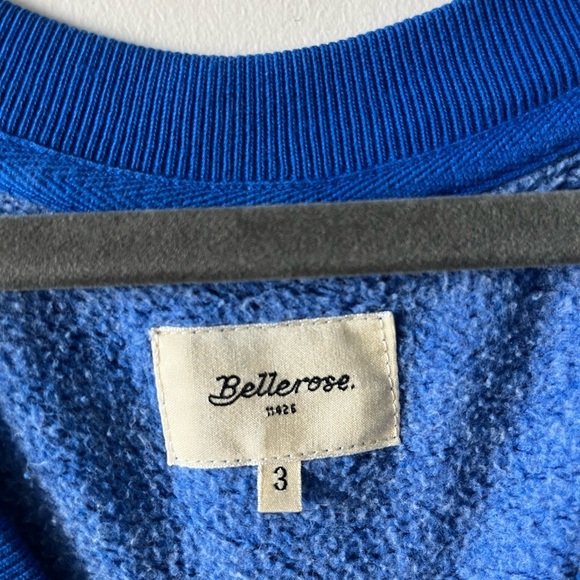 BELLEROSE Royal Blue V-Neck Fellow Sweatshirt - Picture 2 of 15